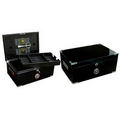 The Dakota Full Black Humidor with Scissors & Polished Hardware